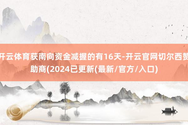 开云体育获南向资金减握的有16天-开云官网切尔西赞助商(2024已更新(最新/官方/入口)