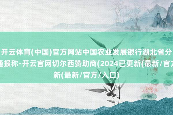 开云体育(中国)官方网站中国农业发展银行湖北省分行再发通报称-开云官网切尔西赞助商(2024已更新(最新/官方/入口)