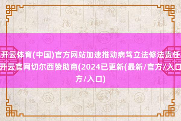 开云体育(中国)官方网站加速推动病笃立法修法责任-开云官网切尔西赞助商(2024已更新(最新/官方/入口)