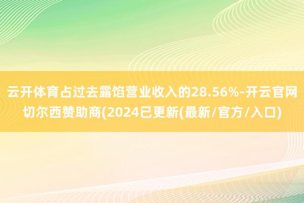 云开体育占过去露馅营业收入的28.56%-开云官网切尔西赞助商(2024已更新(最新/官方/入口)